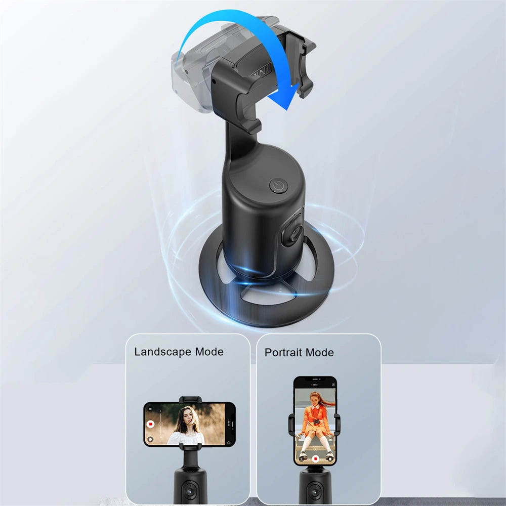 Stabilisateur de cardan pour smartphone avec suivi automatique du visage et rotation à 360°