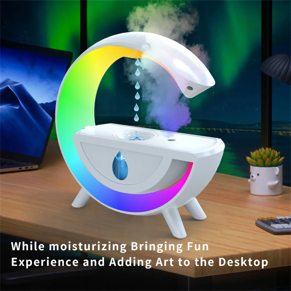 Anti-gravity Humidifier Creative Water Drop Table Lamp Atmosphere LED Night Light