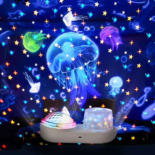 Ocean Starry Projector led Night Light Constellation Galactic Projection Light 360 Degree